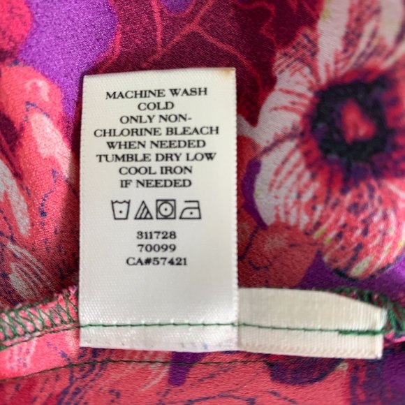 Ann Taylor 4 Floral Blouse Flowers Career Business - Picture 7 of 7